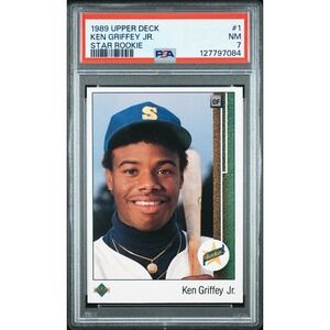 1989 Upper Deck Ken Griffey Jr #1 Star Rookie RC PSA 7 NM Near Mint